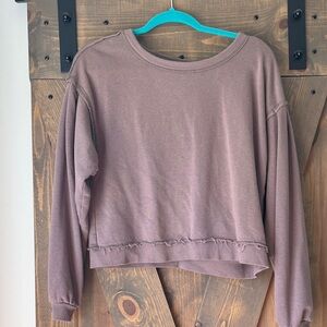 Open back sweatshirts